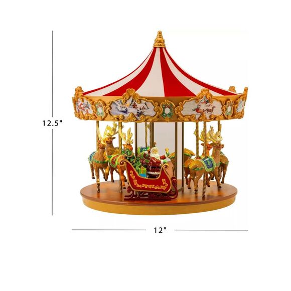 Mr Christmas Very Merry Carousel Animated Table Decor‎ 25 Songs - Picture 1 of 11